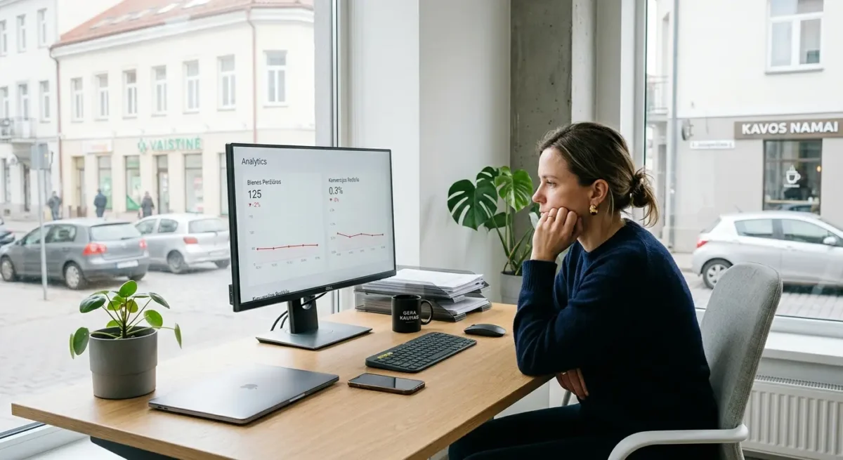 Kodėl gera svetainė dar negarantuoja rezultatų