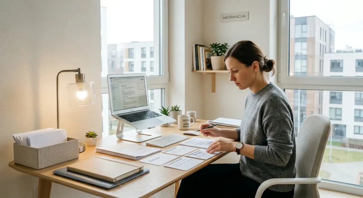 Tekstas turi būti suskirstytas taip, kad jį būtų lengva nuskaityti